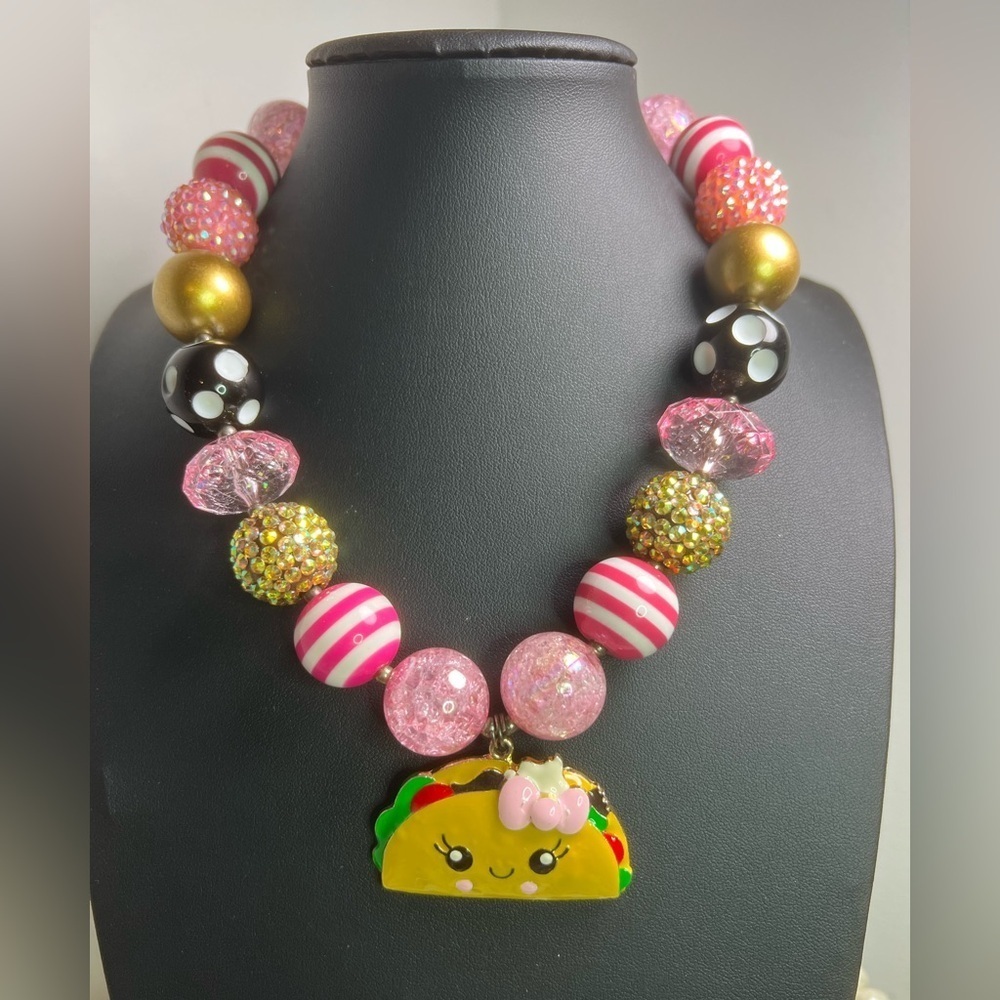Colorful Kids Acrylic Beaded Necklace D13